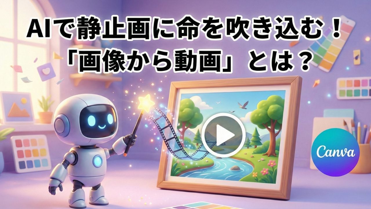 AIで静止画に命を吹き込む！「画像から動画」とは？【Canva】